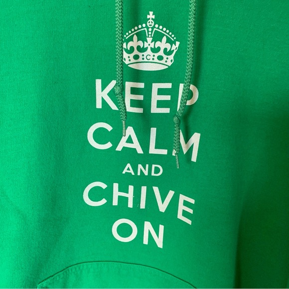 Keep Calm and Chive On hoodie - Picture 3 of 5